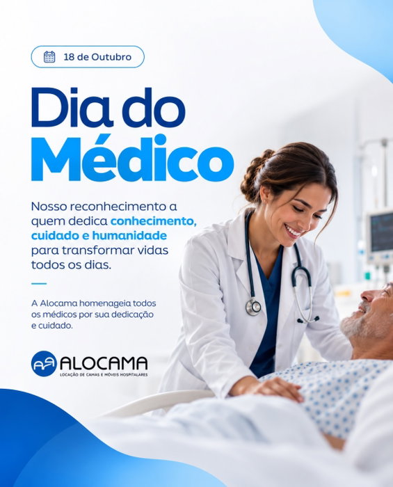 Neste Dia do Médico, a Alocama homenageia os profissionais que dedicam suas vidas ao cuidado, à saúde e ao bem-estar das