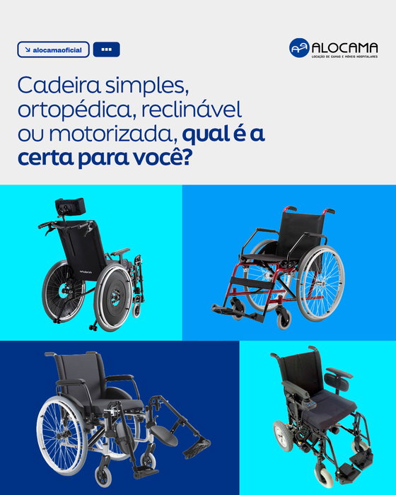 Existem diferentes modelos de cadeira de rodas, e cada um atende uma necessidade específica.

Entender as diferenças aju