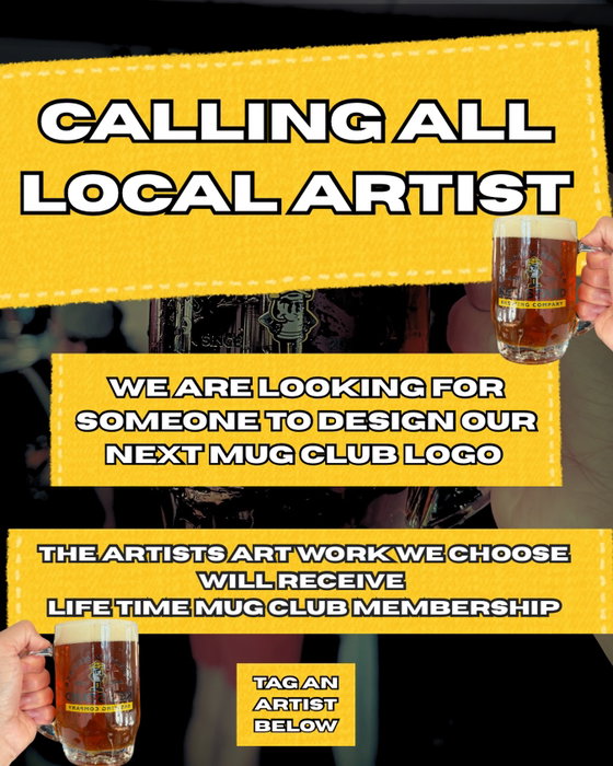 CALLING ALL LOCAL ARTISTS 🎨🍺

We want to put the next Keg Stand Mug Club logo in the hands of a local artist.

Here’s how it’s going to work:

🎨 You create the artwork
📲 We’ll share the submissions
🗳️ The community votes
🏆 The winning design becomes our next Mug Club logo

And the artist whose design wins?

**A LIFETIME MUG CLUB MEMBERSHIP AT THE KEG STAND.**

We want to showcase the talent right here in our own community and give someone the opportunity to have their artwork become part of The Keg Stand.

Know an artist who should do this?

TAG THEM BELOW. 👇

Please submit your entries to TheKegStandKB@gmail.com by 10/31 🍻