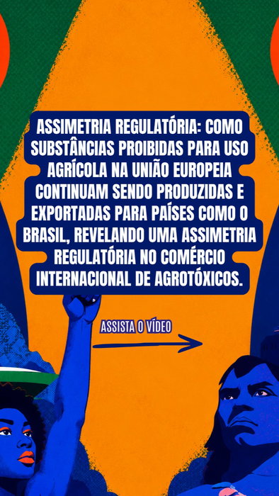 Assimetria regulatória: Como substâncias proibidas para uso agrícola na União Europeia continuam sendo produzidas e exportadas para países como o Brasil, revelando uma assimetria regulatória no comércio internacional de agrotóxicos.

Um pouco da minha fala no 78ª Reunião Anual da SBPC, o maior evento científico da América Latina!
