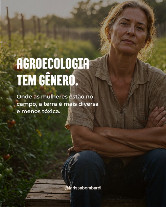 A maior presença feminina no campo se concentra exatamente onde o modelo hegemônico é contestado: nos sistemas agroecológicos, na produção diversificada, no abastecimento alimentar local.

A agroecologia integra princípios ecológicos, saberes locais e organização social na reconfiguração dos sistemas agroalimentares em contraposição direta à lógica da monocultura, do agrotóxico e da concentração fundiária. E é nesse espaço de resistência que a presença feminina é mais expressiva. Ainda assim, mulheres controlam apenas 8,5% da área agrícola no Brasil.

A desproporção entre trabalho e acesso à terra é uma expressão objetiva da estrutura de poder que organiza o campo e que as políticas públicas seguem reproduzindo.

A consolidação da agroecologia como modelo produtivo passa, necessariamente, pelo protagonismo das mulheres e pelo enraizamento territorial que elas sustentam.

Compartilhe, ciência também é ferramenta política.