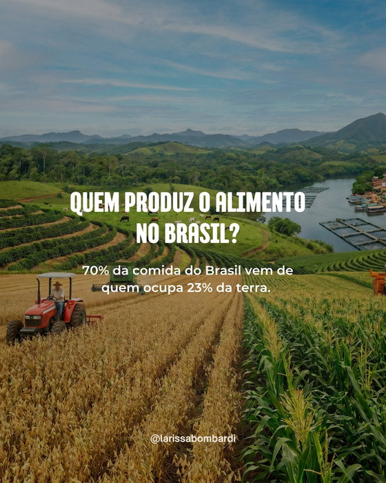 A produção de alimentos saudáveis existe no Brasil. O problema é que ela não orienta o modelo agrícola do país. Enquanto a agricultura familiar segue garantindo a base da alimentação, o modelo dominante aprofunda um padrão produtivo centrado em commodities, uso intensivo de agrotóxicos e concentração fundiária.

As consequências são documentadas: alta exposição populacional a substâncias tóxicas, degradação ambiental sistemática e persistência da insegurança alimentar entre os próprios trabalhadores do campo.
Discutir alimentação no Brasil não é apenas falar de produção. É questionar as escolhas políticas que historicamente priorizaram a exportação em detrimento da vida, da saúde e da soberania alimentar.

Compartilhe! ciência também é ferramenta política.