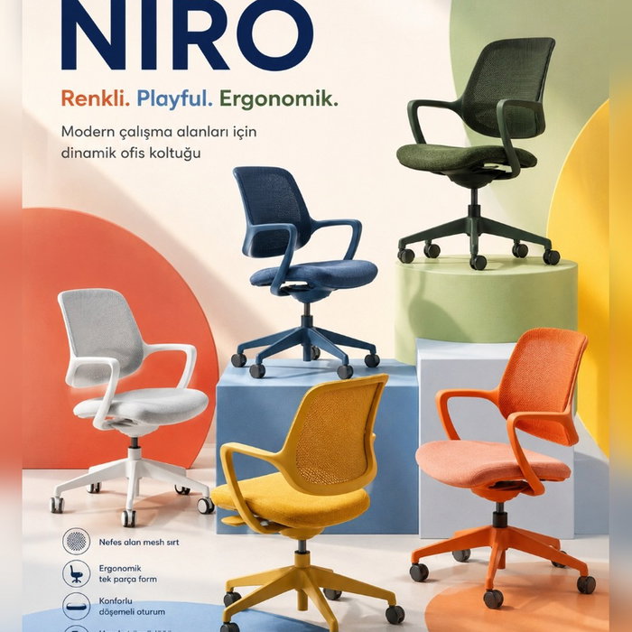 Yeni nesil çalışma alanları için renkli, konforlu ve dinamik bir dokunuş: NIRO
Nefes alan 
