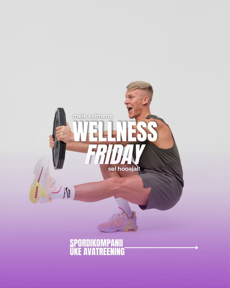 HBL WELLNESS FRIDAY ALUSTAB! 🙋‍♀️✨
Esimesel treeningul ootab meid ees Spordikompanii ÜKE.

Alates tulevast nädalast saavad reedesed trennid taas hoo sisse. Ning septembri lõpus saab toimuma esimene Wellness Friday ehk võtame nädala (veidi teistmoodi) aktiivselt kokku ja läheme nädalavahetusele vastu parema energiaga!

Hoia asukoha osas silma peal meie storydel — hea ilma puhul oleme õues, kuid anname sellest vahetult enne märku ☀️ 25. septembril kohtume!