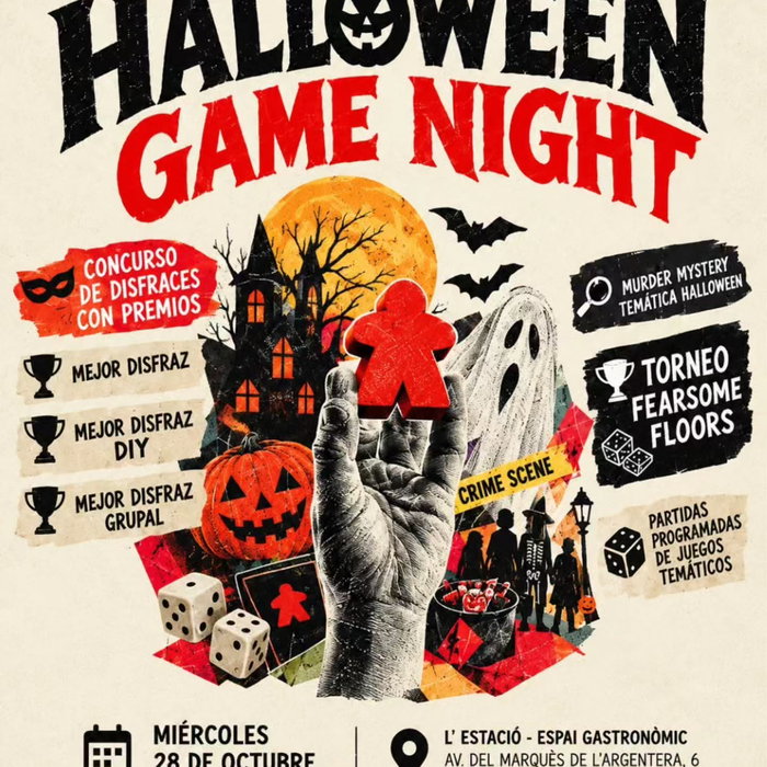 Halloween 👻🎃 Game Night
El miércoles 28 celebramos Halloween en KLEFF .
En este evento especial, además se la ludote