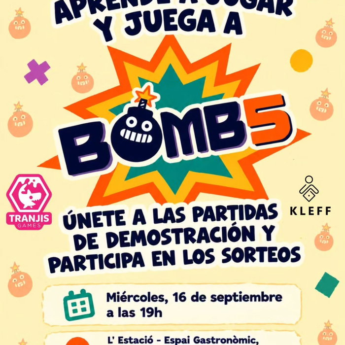 Este miércoles en @estaciorestaurant (Cafetería de l'estació de França, Barcelona) habrá presentación y demos de Bomb5 �