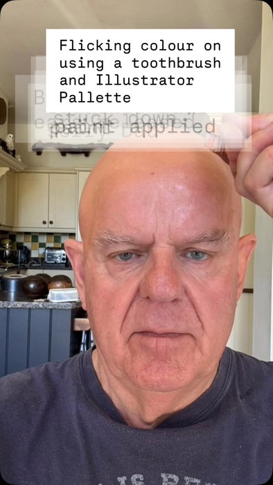 A little bit about the process of the bald cap applied on my Dad. If you watch the video now, can you see the edges?!
