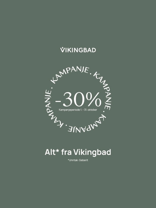 Drømmer du om nytt bad eller skal du oppgradere det du allerede har?🚿

Nå har vi -30% på alt fra Vi