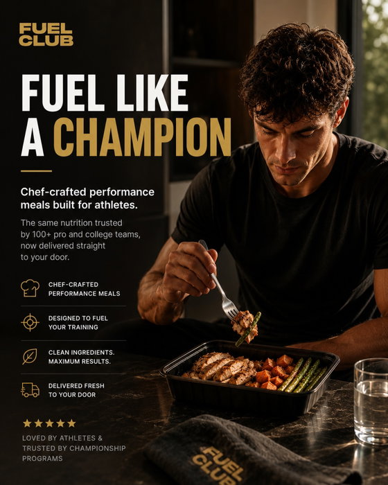 You don’t have to be a professional athlete to eat like one.

Fuel Club brings the same premium meals trusted by elite s