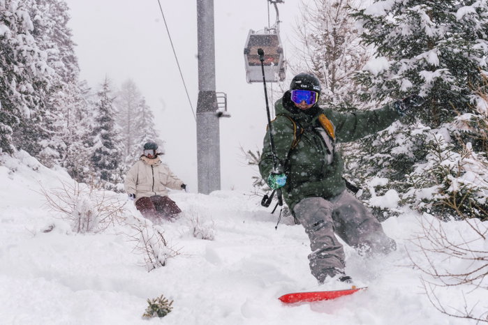This weekend we were only riding mellow lines due to the avalanche risk, and I h...