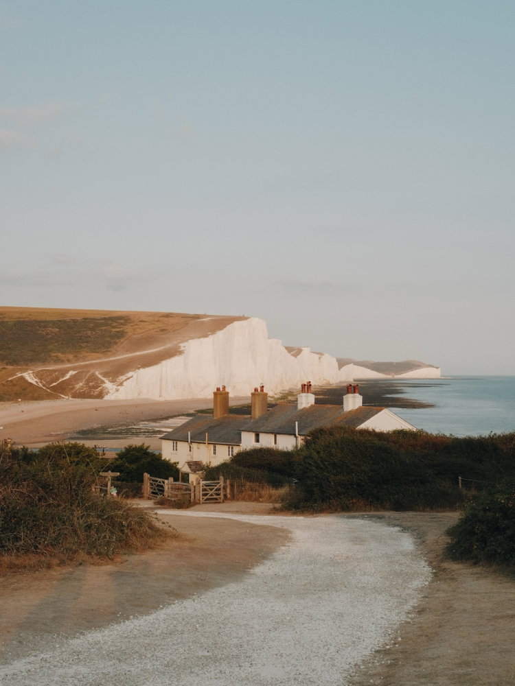 Seven Sisters, along the chalk coast.