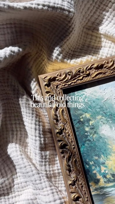 I love collecting beautiful old things and bringing them back to life. One paint