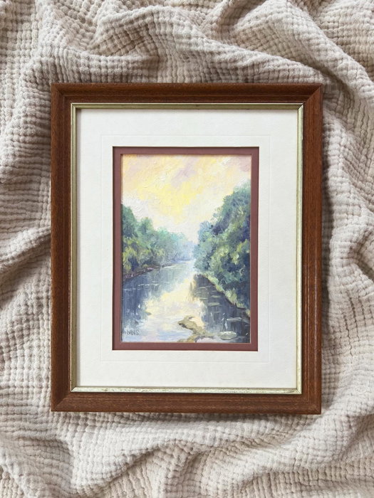 “Summer on the Chattahoochee” an original oil painting, now available on the web