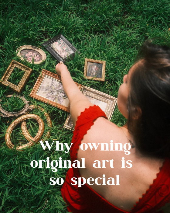 Original art isn’t just decor, it’s a piece of someone’s heart and creative soul