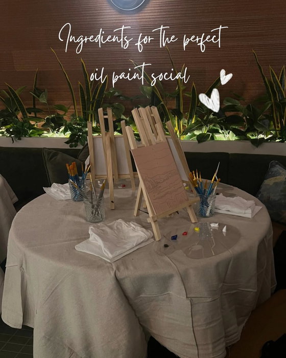 Ingredients for the perfect oil paint social✨

#atlantevents #atlantacreatives #