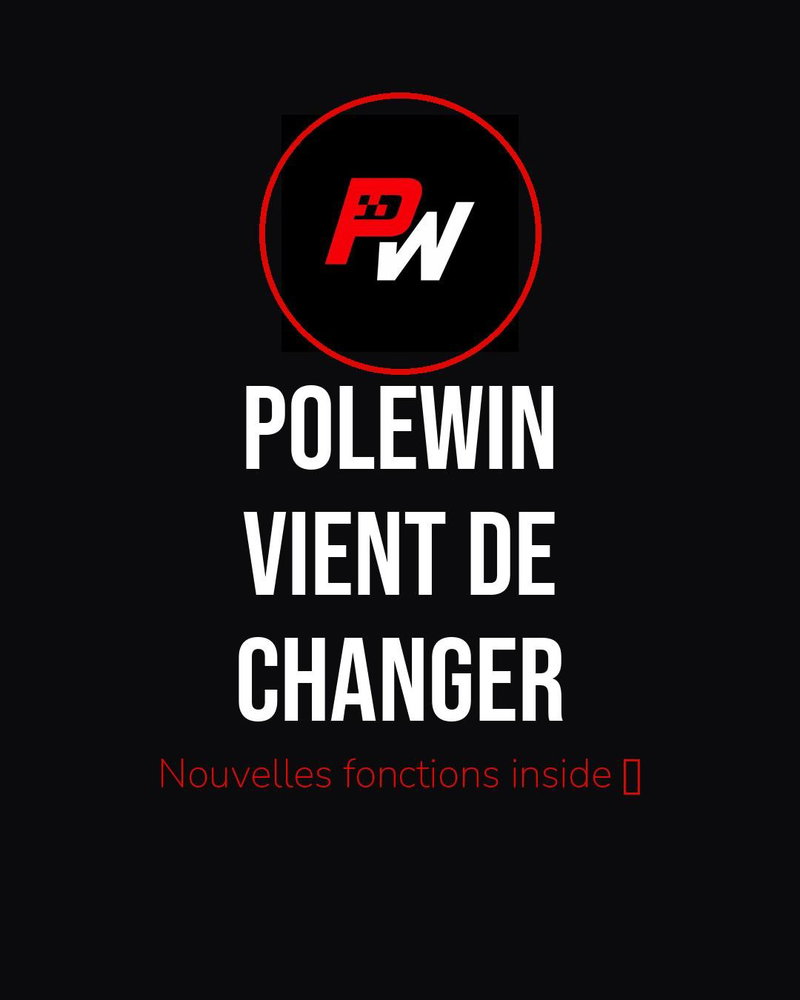 PoleWin se met à jour 🏁
Classement, calendrier, p...