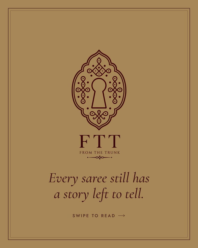 Every saree still has a story left to tell. A saree carries more than fabric. It holds memor...