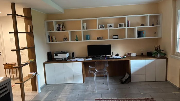 Parete ufficio in massello