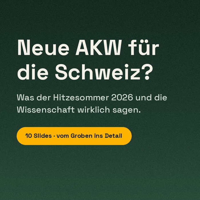 Der Hitzesommer 2026 hat gezeigt: AKW drosseln, wenn die Flüsse zu warm werden. Aber das eigentliche Problem liegt woand