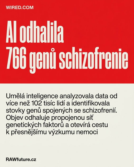 Umělá inteligence pomohla identifikovat 766 genů spojených se schizofrenií, včet