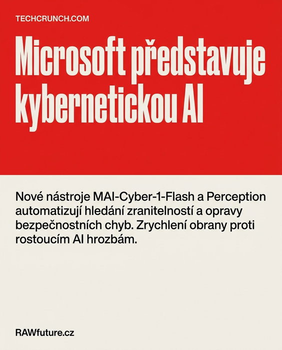 Microsoft vyvinul první AI model pro kyberbezpečnost MAI-Cyber-1-Flash a platfor