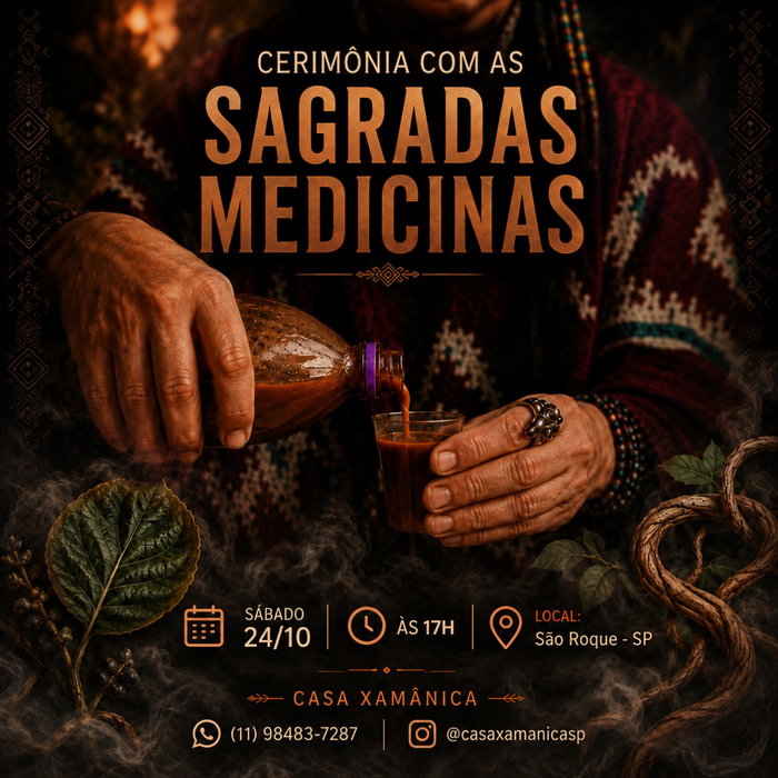 Cerimônia com as Sagradas Medicinas
🍃 Ayahuasca