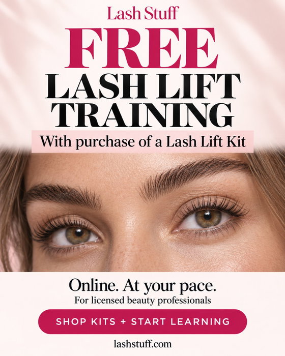 Your next salon service starts here. 💗 Get FREE online lash lift training with the purchase of a Lash Stuff Lash Lif...