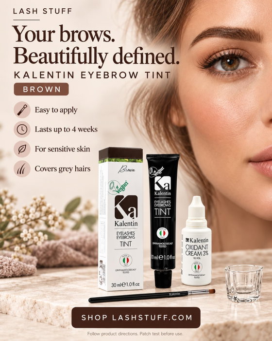 Your brows. Beautifully defined. 🤎 Looking for an eyebrow tint that adds rich color and definition? Meet Kalentin Ey...