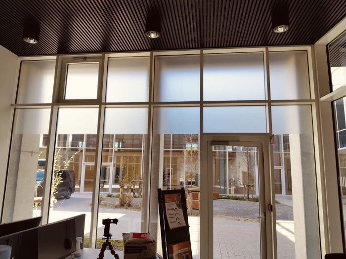 Voor Thomas More in Mechelen plaatste ons team zandstraalfolie 🔷 in verschillende lokalen.
Zo creëren we meer privacy zonder het natuurlijke licht weg te nemen. Een strakke en duurzame oplossing die perfect past in een moderne onderwijsomgeving.

Bedankt voor het vertrouwen! 🙌

Raamfolie Interieur Signmaking Bestickering VisualCommunication