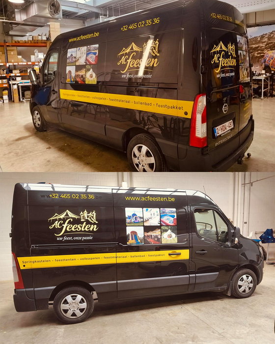 🚐 New look voor AC Feesten!

Ons XL-team gaf deze bestelwagen een nieuwe outfit met een strakke bestickering.

Veel rijplezier en succes op de baan! 🙌