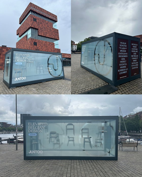 Keep Swiping 👌🫆

✨ Voor Antwerp Design Week mocht IMPRENTA® de exclusieve pop-up box van Juntoo aan het MAS in Antwerpen voorzien van een opvallende bestickering.

Een unieke locatie, sterk Belgisch design en een visuele uitwerking die de aandacht trok van voorbijgangers en designliefhebbers.

Trots dat we mochten bijdragen aan deze mooie realisatie. 🙌

Did you catch it?

📍 MAS Antwerpen