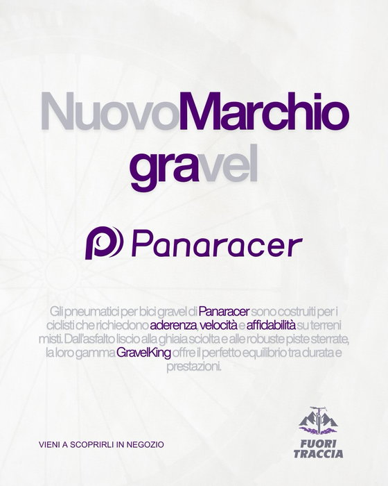 NUOVO marchio gravel in arrivo al negozio🔥
𝐏𝐚𝐧𝐚𝐫𝐚𝐜𝐞𝐫 🚴
Pneumatici pensati per chi cerca il giusto mix tra:
✔️ aderenza
✔️ velocità
✔️ affidabilità
Dall’asfalto alla ghiaia, la gamma GravelKing è pronta a portarti ovunque.
📍 Passa a scoprirli in negozio
📥 Scrivici per info e disponibilità