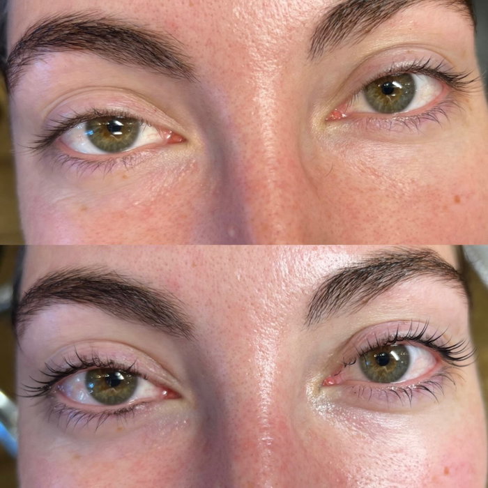 Service: Lash lift & Tint 

Process takes about 45 minutes and results last 5-7...