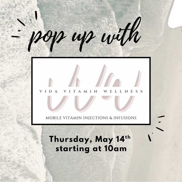 Pop up with @vidavitaminwellness this Thursday May 14th at 10am! She will be...