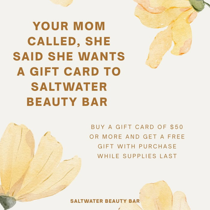 Get the moms what they really want, self care! Get mom a gift card and she can...