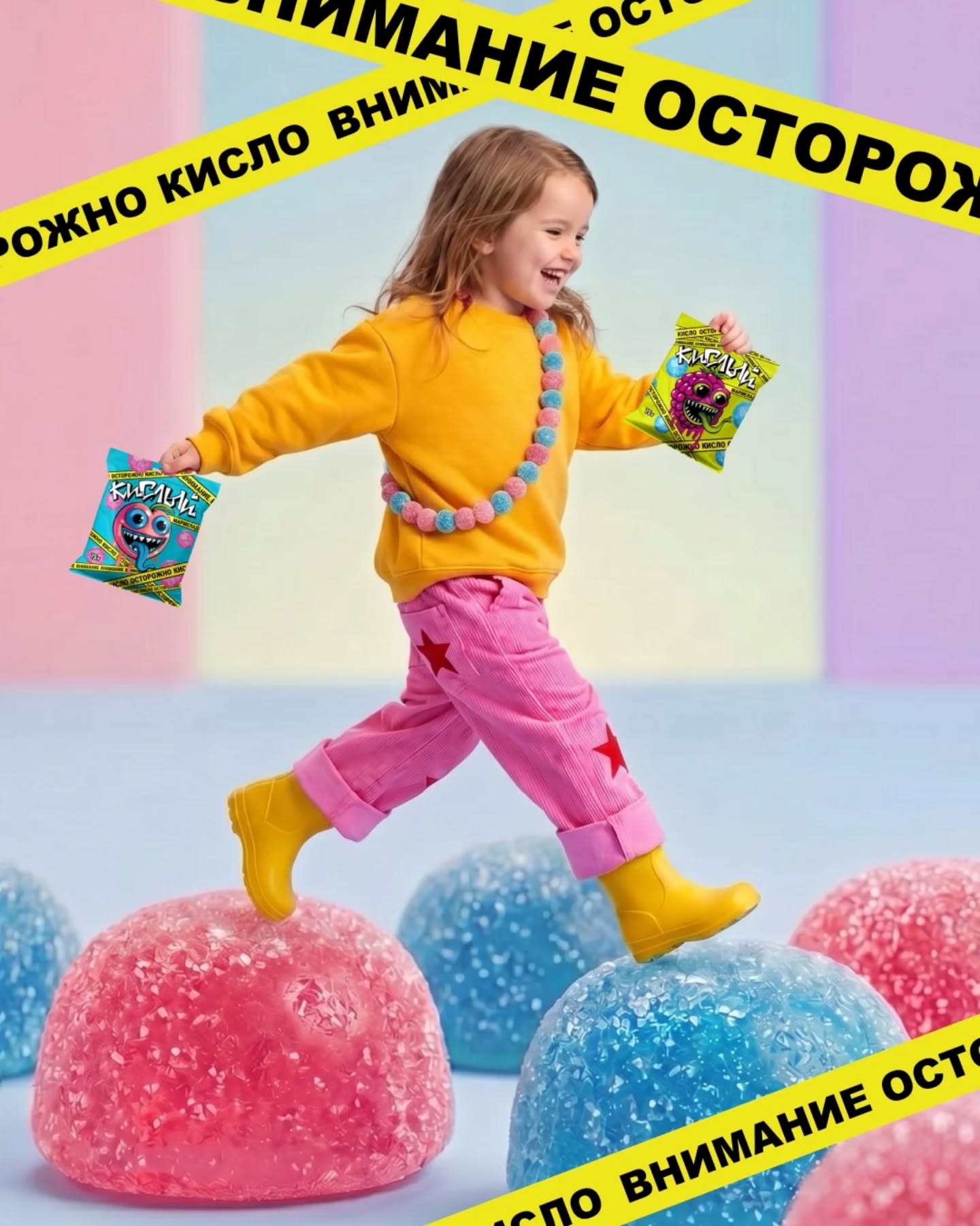 Лето веселее с суперкислым мармеладом😉