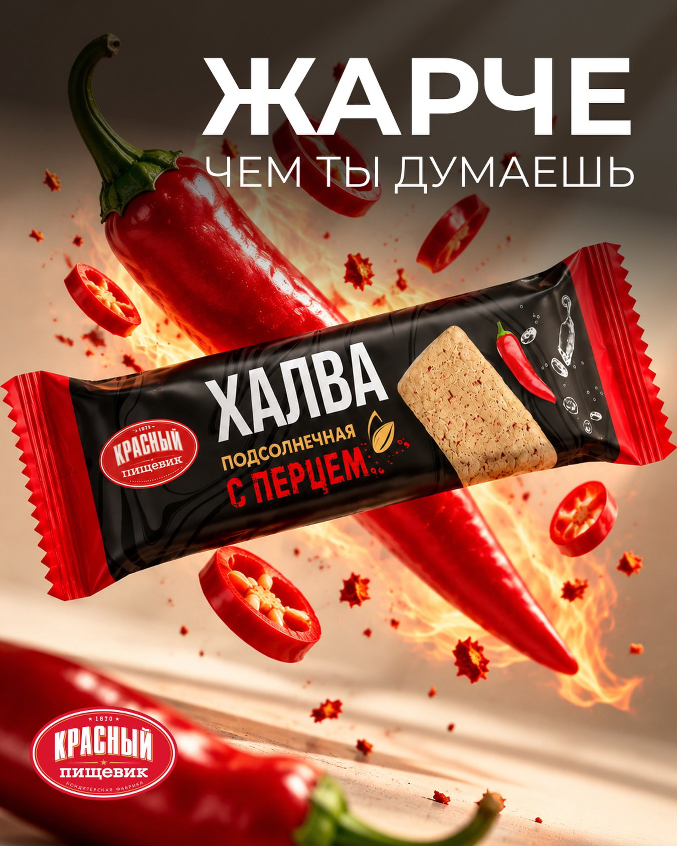 В осенний сезон согреваем вкусом подсолнечной халвы с перцем🔥