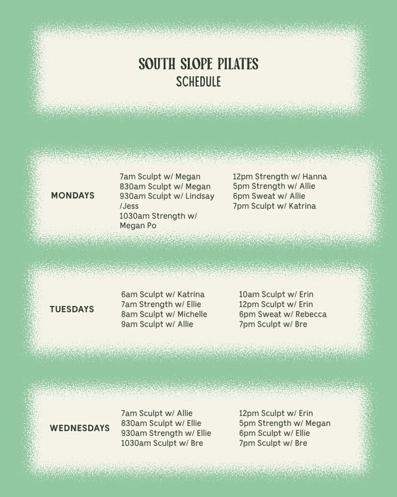 South Slope Pilates on Instagram