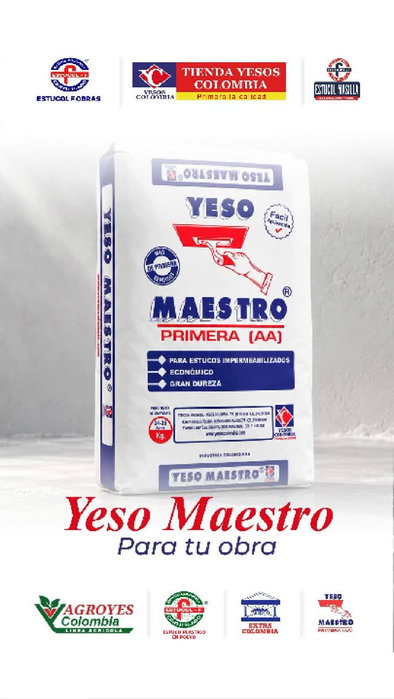👷‍♂️ Con Yeso Maestro Primera (AA) de Yesos Colombia, encuentre un aliado para lograr acabados d…