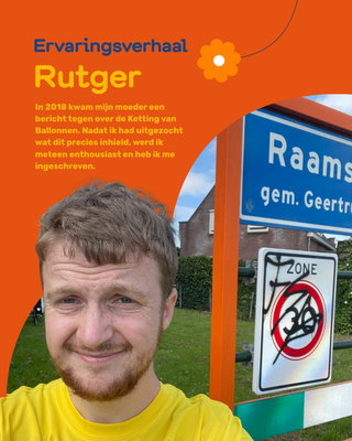 In 2018 kwam mijn moeder een bericht tegen over de Ketting van Ballonnen. Nadat ik had uitgezocht wat dit precies inhield, werd ik meteen en