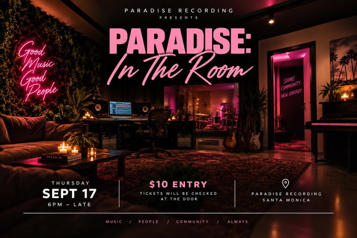 We PRESENT…

PARADISE: In The Room🌴🎶

Our last one was such a good time, we had to run it back. Come hang, meet good p