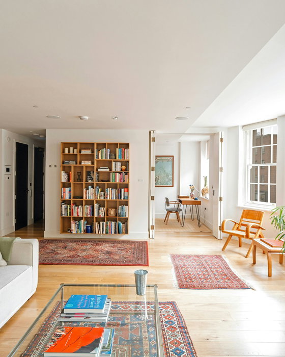 Curtain Up: a two-bedroom apartment in the heart of Soho, with bright living spaces, high-specificat