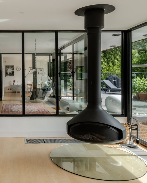 Higher Ground: a 1960s architect-designed home in Haslemere, Surrey, with upside down living, mid-ce