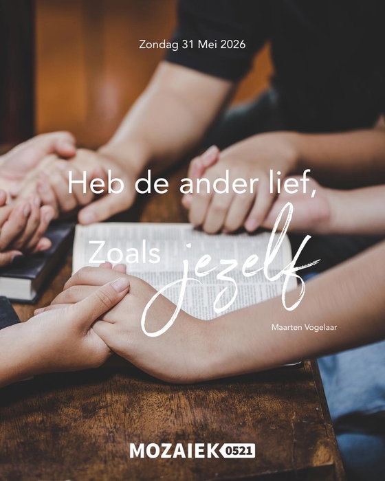 Yes, zondag is het weer tijd voor een mooie samenkomst! 🙌🏼
Deze zondag gaat Maarten Vogelaar weer voor, hij zal ons meenemen in het thema “Heb de ander lief, zoals jezelf”. We zien er naar uit wat hij met ons zal delen🙏
Natuurlijk gaan we weer heerlijk, samen met onze worship band, God aanbidden en grootmaken!🤩
Van harte welkom, tot Zondag👋!
☕ Koffie, thee en ranja vanaf 10.30 uur
🕚 Start om 11.00 uur
📍 Dorpshuis de Schalle, Nijeveen
🤍 Kom zoals je bent