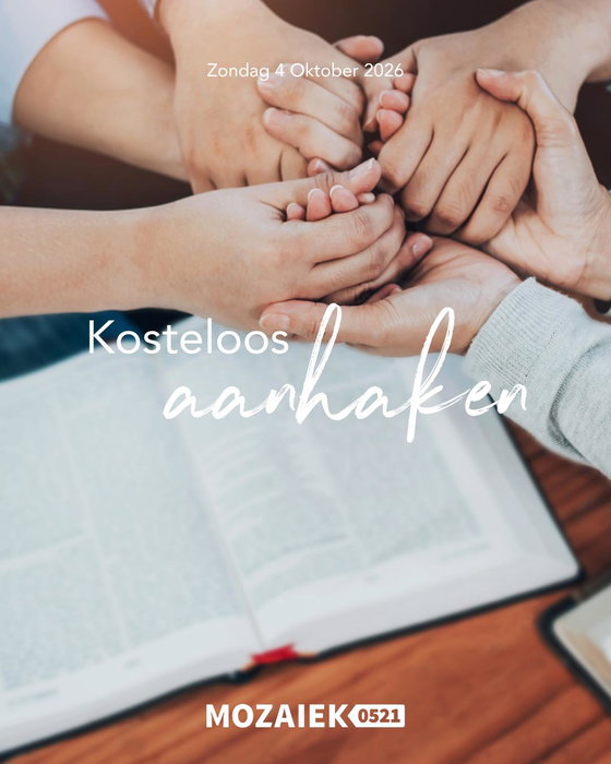 Yes, zondag is het weer tijd voor een mooie dienst! 🙌🏼

Komende zondag zal Tom Lukas spreken. Hij zal ons meenemen in het thema “Kosteloos aanhaken”. We zijn er naar uit om te horen wat hij met ons zal delen!🙏

Natuurlijk gaan we weer heerlijk, samen met onze worship band, God aanbidden en grootmaken!🤩

Van harte welkom, tot zondag👋!

☕ Koffie, thee en ranja vanaf 10.30 uur
🕚 Start om 11.00 uur
📍 Dorpshuis de Schalle, Nijeveen
🤍 Kom zoals je bent