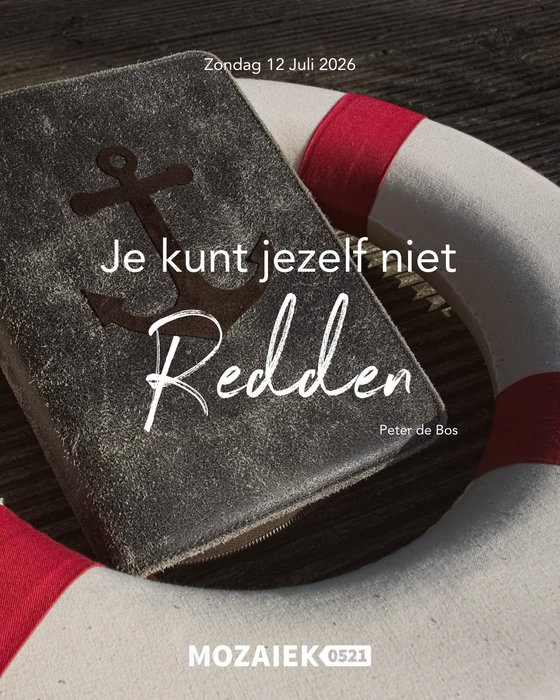Yes, zondag is het weer tijd voor een mooie dienst! 🙌🏼

Deze zondag zal Peter de Bos spreken, hij zal ons meenemen in het thema “Je kunt jezelf niet redden ”. We kijken ernaar uit wat hij met ons zal delen!🙏

Natuurlijk gaan we weer heerlijk, samen met onze worship band, God aanbidden en grootmaken!🤩

Van harte welkom, tot zondag👋!

☕ Koffie, thee en ranja vanaf 10.30 uur
🕚 Start om 11.00 uur
📍 Dorpshuis de Schalle, Nijeveen
🤍 Kom zoals je bent