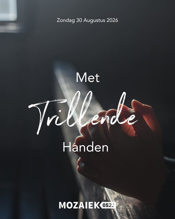 Yes, zondag is het weer tijd voor een mooie dienst! 🙌🏼

Deze zondag Karsten Rook spreken over het thema “Met trillende handen”. We zijn erg benieuwd wat hij met ons zal delen!🙏

Natuurlijk gaan we weer heerlijk, samen met onze worship band, God aanbidden en grootmaken!🤩

Van harte welkom, tot zondag👋!

☕ Koffie, thee en ranja vanaf 10.30 uur
🕚 Start om 11.00 uur
📍 Dorpshuis de Schalle, Nijeveen
🤍 Kom zoals je bent