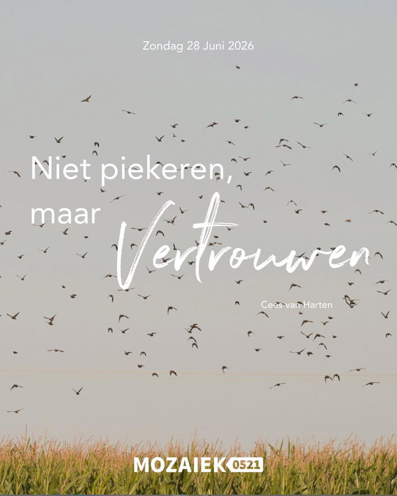 Yes, zondag is het weer tijd voor een mooie dienst! 🙌🏼

Deze zondag zal Cees van Harten spreken, hij zal ons meenemen in het thema “Leven in Gods voorziening. Niet piekeren, maar vertrouwen”. We kijken ernaar uit wat hij met ons zal delen!🙏

Natuurlijk gaan we weer heerlijk, samen met onze worship band, God aanbidden en grootmaken!🤩

Van harte welkom, tot zondag👋!

☕ Koffie, thee en ranja vanaf 10.30 uur
🕚 Start om 11.00 uur
📍 Dorpshuis de Schalle, Nijeveen
🤍 Kom zoals je bent