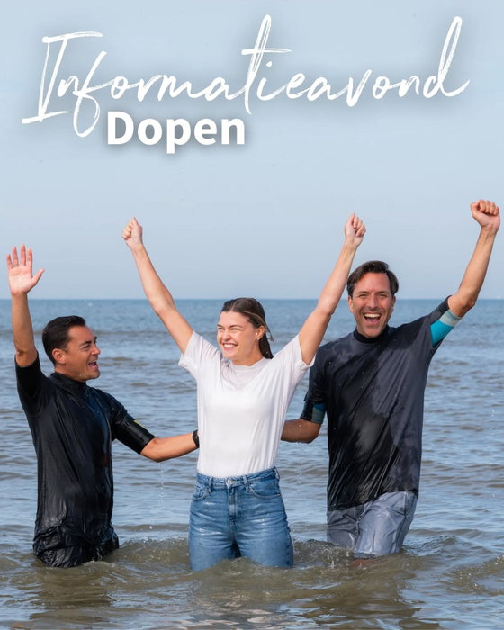 Informatieavond dopen 30 juni ❤️

Is het jouw verlangen om met Jezus te leven en denk je na over de doop? Of heb je vragen of twijfels over de doop (ook zonder je te willen laten dopen)? Dan ben je van harte uitgenodigd voor onze informatieavond op dinsdag 30 juni.

Het volgende doopfeest is op zondag 13 september 2026 en we dopen in de zee!

🗓 Dinsdag 30 juni
🕗 20:00u – 21:30u (inloop vanaf 19:45u)
📍 Julianakerk, Julianalaan 6, Sassenheim

Meld je aan of stel je vraag via contact@mozaiek071.nl