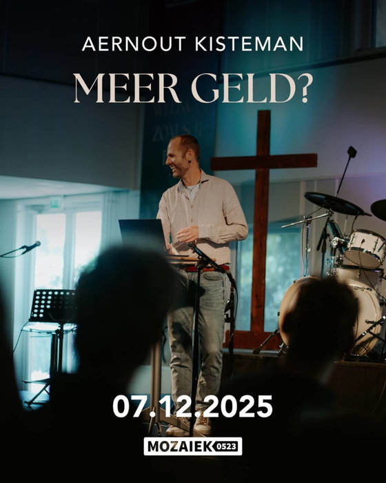 Aanstaande zondag spreekt Aernout Kisteman over het thema ‘Meer geld?’. We kijken uit naar deze mooie dienst. Be there!🔥

☕️ Inloop 10.00 uur
🕙 Start dienst 10.30 uur
📍 De Nieuwe Veste, Hardenberg